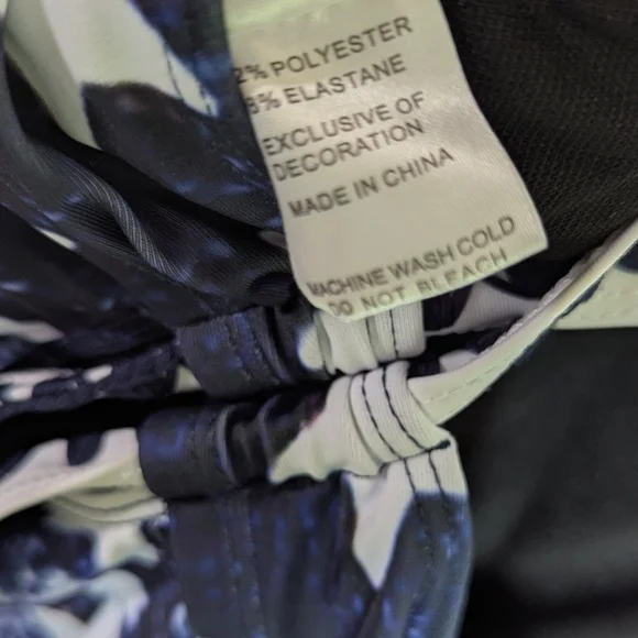 ROTITA Surplice Navy American Flag Print Tankini Set M 4th of July Patriotic - Picture 12 of 15